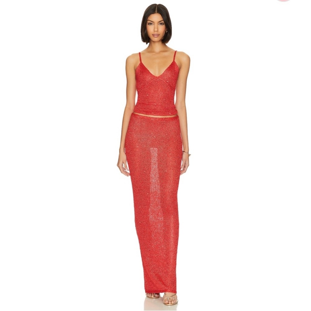 Asta resort Red Sparkly skirt